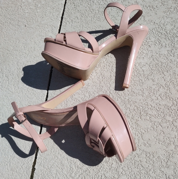 Aldo Shoes - Aldo Tan High Heel Platform